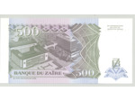 ZAIRE 500 NOUVEAUX ZAIRES 15-02-1994 SERIE XA SPL (W63a)