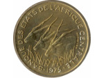 BANQUE DES ETATS DE L'AFRIQUE CENTRALE B.E.A.C 25 FRANCS 1975 SUP