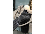 GF61037 Gants femme cuir agneau marine , bison, marron