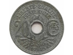 FRANCE 20 CENTIMES LINDAUER ZINC 1945 SUP