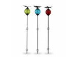 Ensemble 3 tuteurs boule fonte papillon 10x137cm