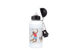 Gourde aluminium "Joueuse de badminton" - personnalisable