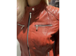 Blouson femme cuir noir ou rouge RG102367