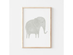 Affiche Enfant encadrée, Eléphant