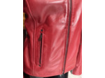 GEN1924 Blouson femme cuir rouge