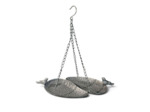 Mangeoire oiseaux à suspendre fer 37x15x38cm