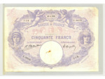 FRANCE 50 FRANCS BLEU ET ROSE 30 04 1923 E.9654 TB+