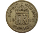 GRANDE BRETAGNE 6 PENCE 1942 GEORGES VI TTB