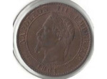 FRANCE 2 CENTIMES NAPOLEON III 1861 K SUP/NC