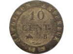 FRANCE 10 CENTIMES NAPOLEON 1er 1808 B (Rouen) TB (G190)