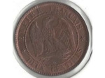 FRANCE 2 CENTIMES NAPOLEON III 1861 K SUP/NC