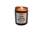 Bougie parfumée "L'école c'est cool"