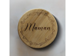 Couvercle pour mug en bambou personnalisé