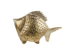 Décoration poisson fer doré 47x10x30cm