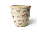 Pot de fleurs beige rose céramique 16x16x16cm