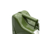 Jerrican essence 10 litres robuste OTAN, remplissage sûr et rapide