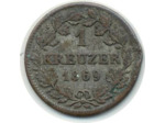 ALLEMAGNE BAYERN 1 KREUZER 1869 TB+ (W873)