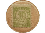 TIMBRE MONNAIE - ESPAGNE - 10 CENTIMOS VERT ESPECIAL MOVIL TYPE 1938 TTB-