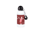 Gourde aluminium "Joueur garçon de badminton" - personnalisable