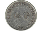 ANTILLES HOLLANDAISES NEERLANDAISES 1/4 GULDEN 1960 TTB