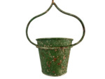 Cache pot vert de gris 21x13x29cm