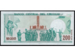 URUGUAY 200 NOUVEAUX PESOS 1986 SERIE A NEUF W66