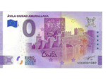 ESPAGNE 2021-1 AVILA CIUDAD AMURALLADA BILLET SOUVENIR 0 EURO TOURISTIQUE  NEUF