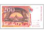 FRANCE 200 FRANCS EIFFEL 1996 Alphabet G 027391292 SUP