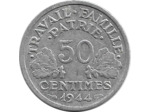 FRANCE 50 CENTIMES BAZOR 1944 B TTB
