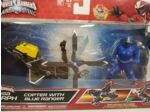 POWER RANGERS MEGA MORPH NINJA STEEL RANGER BLEU AVEC COPTER de chez BANDAI