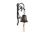 Cloche de porte fonte pour maison ou jardin  15x10x32cm