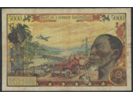 AFRIQUE EQUATORIALE (B.C.E.A.E.) 5000 FRANCS (1963) B.176 D TB+