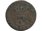 LOUIS XV (1715-1774) LIARD AU BUSTE ENFANTIN 1721 S (REIMS) 2gr29 TB
