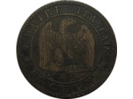 FRANCE 1 CENTIME NAPOLEON III 1854 A (Paris) TB (G86)