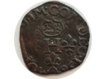 ITALIE PIEMONT COMTE DE DECIANE DESANA DAUPHIN TIZZONE Liard 1584 H couronnée