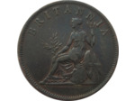 ILES IONIENNES 1 OBOLE GEORGE III 1819 TB+ (KM32)