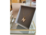 Collier initiale N - Say my Name Blanc