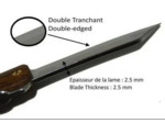 Higonokami VG-10 bombay black wood - Couteau pliant japonais Nagao