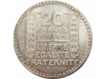 FRANCE 20 FRANCS TURIN 1938 TTB+ N2