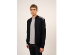 Gilet zippé en laine et drap de laine Serac Arpin SAINT JAMES x ARPIN