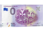 MALTE 2019-1 CARAVAGGIO IN MALTA BILLET SOUVENIR 0 EURO TOURISTIQUE NEUF