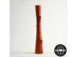 Vase tronc Scott céramique orange 9x9x51cm