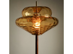 Lampe ambre verre 45x45x65cm