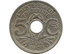 FRANCE 5 CENTIMES LINDAUER petit module 1920 TTB+