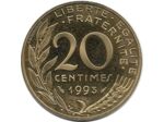 FRANCE 20 CENTIMES LAGRIFFOUL 1993 BE