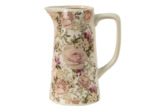 Pichet céramique Élégance Florale 20x13x25cm