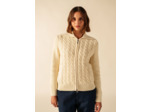 Gilet zippé Tramore en laine et coton