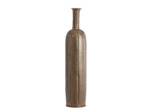 Vase soliflore en métal marron 107x24x24cm