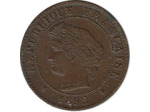 FRANCE 1 CENTIME CERES 1892 A TTB+