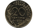 FRANCE 20 CENTIMES LAGRIFFOUL 1998 BU